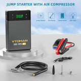 2 IN 1 Car Jump Starter with Air Compressor