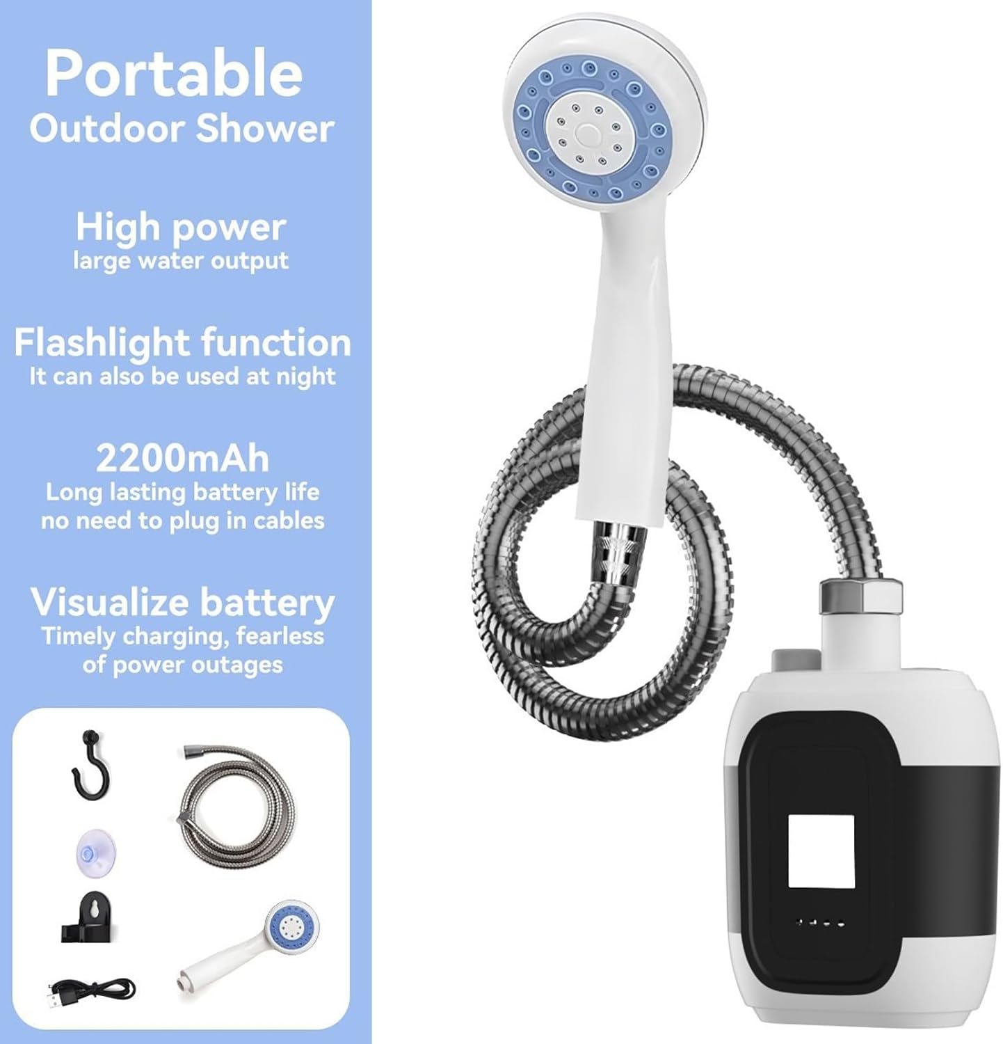 Aussie Rechargeable Camp Shower