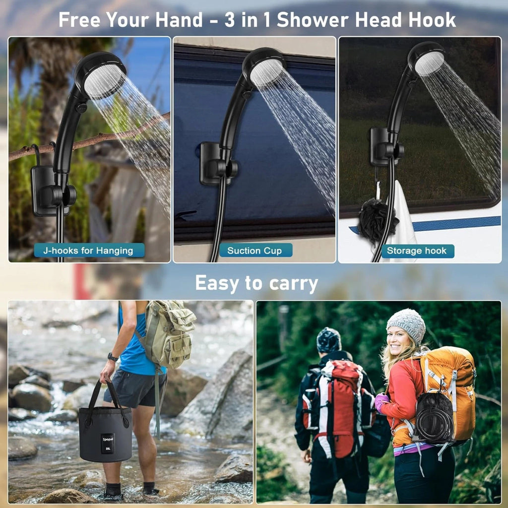 AussieFlow™ Premium Camp Shower